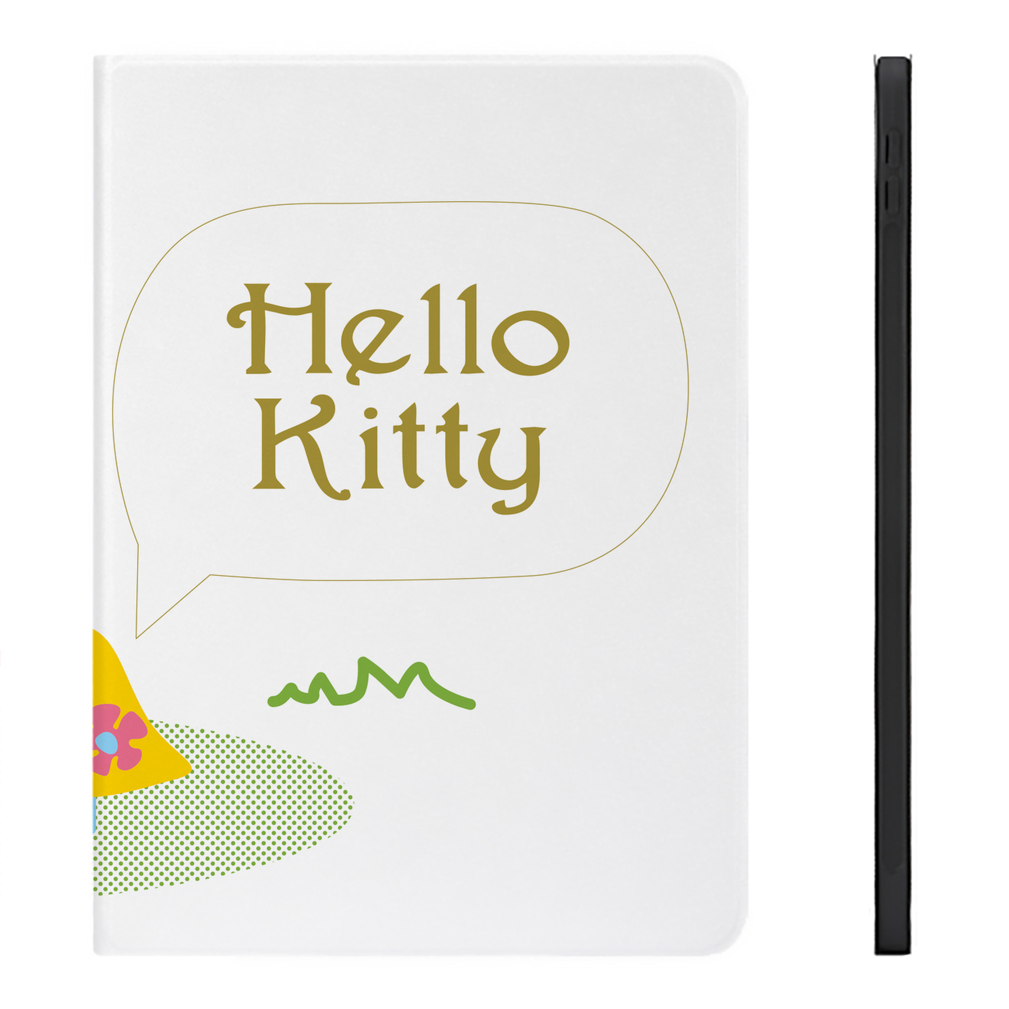 （画像用） Hello Kitty ハローキティ IPadケース ペンホルダー付き ブックスタイルデザイン